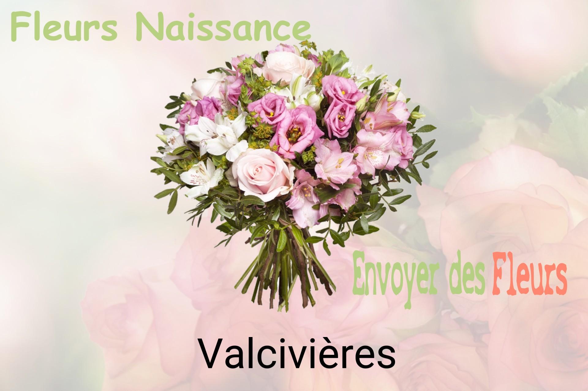 Bouquet de fleurs de naissance livré à Valcivières